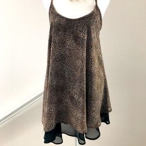 SUPER CUTE AUDREY LEOPARD PRINT LINED BLOUSE.